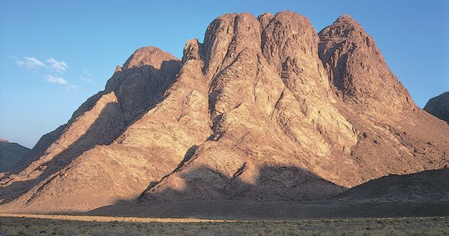 a mountain in Egypt traditionally believed to be Mount Sinai