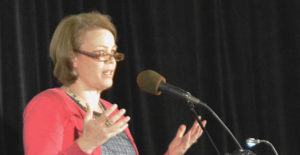 Sharon Eubank speaks at the 2014 FAIR Conference
