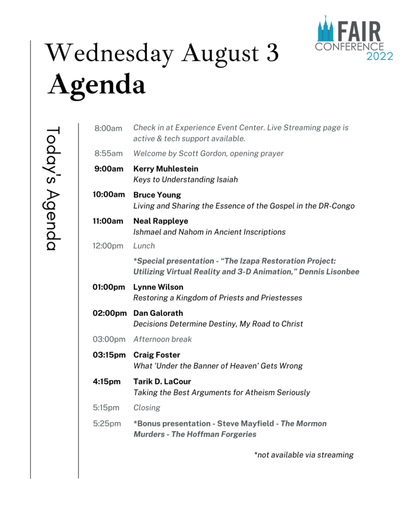 agenda Aug 3