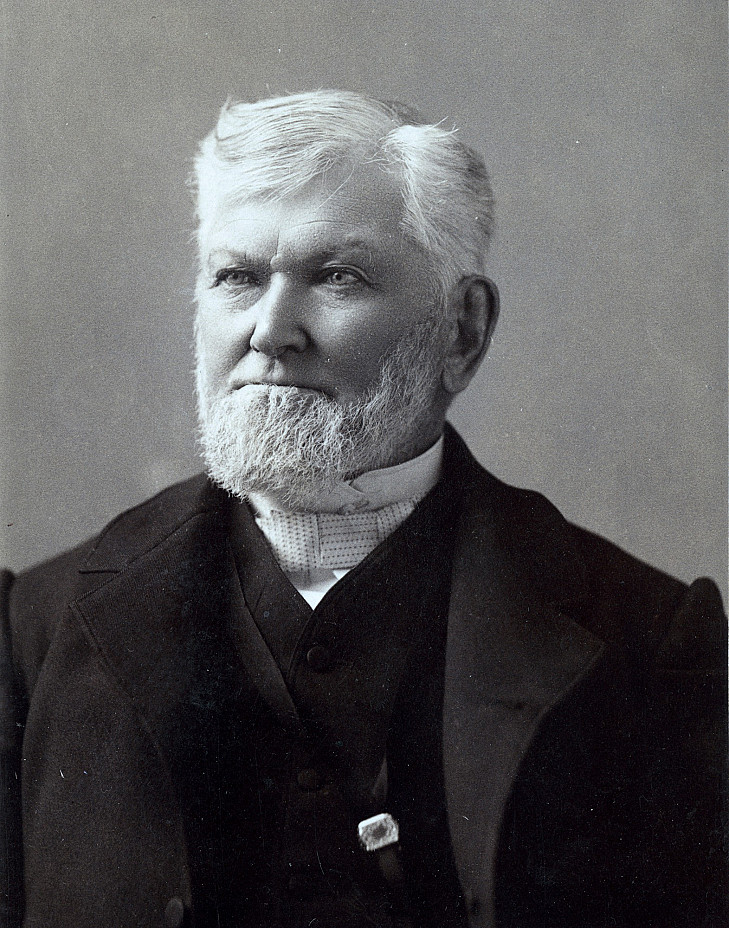black and white image of Wilford Woodruff