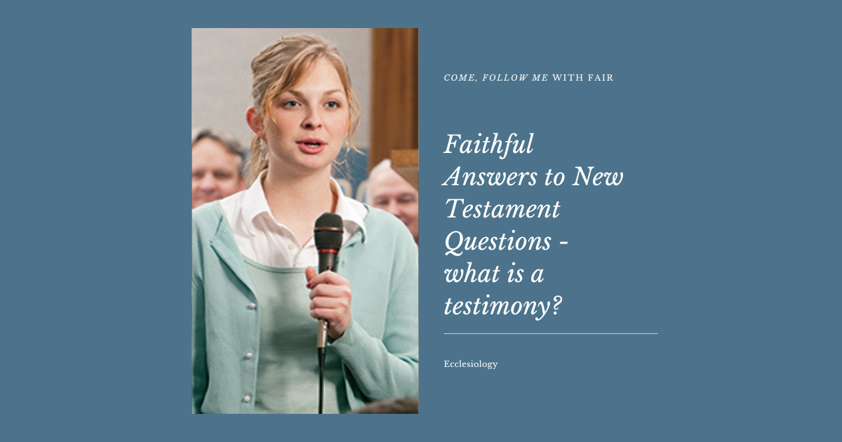 Come, Follow Me with FAIR Faithful Answers to New Testament Questions