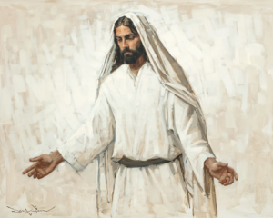 Christ with open arms