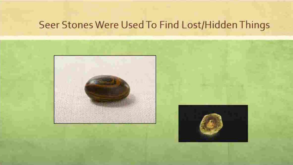 seer stone - images of two of Joseph's seer stones