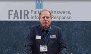 Scott Gordon speaking at the 2025 FAIR Conference