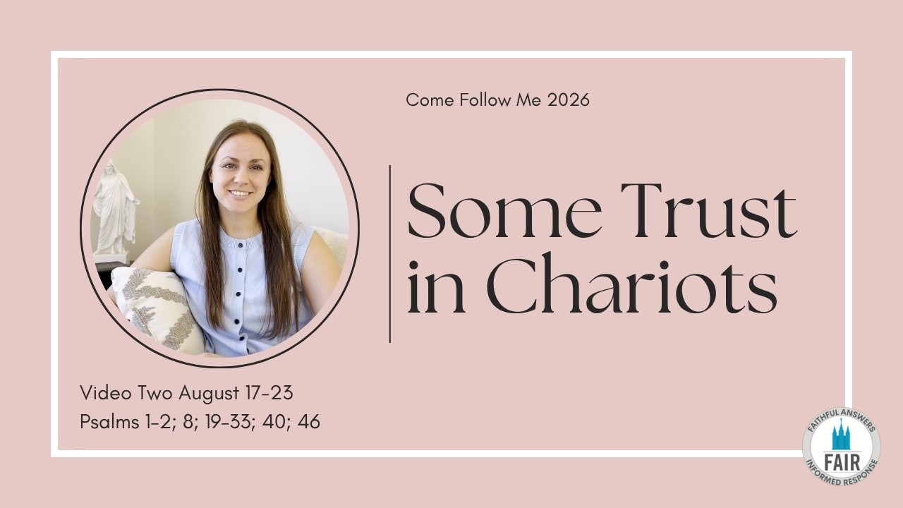 Come, Follow Me with FAIR – Psalms 1–2; 8; 19–33; 40; 46 – Part 2 – Autumn Dickson