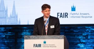 Keith Erekson speaking at the 2021 FAIR Conference