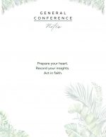 General Conference Notes - leaves